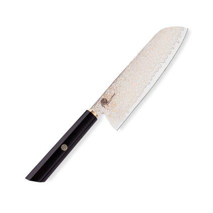 54640 nuz santoku 180 mm dellinger resin black gold damascus 1