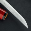 5241 13 sberatelska replika japonskeho tanto omanko shira saya s realnou linii hamon a cervenou pochvou f