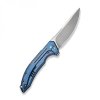 5544 1 elegantni zaviraci nuz weknife quixotic blue 21016 3 s modrou titanovou rukojeti a cepeli bead blast b