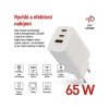 Síťový USB adaptér (zdroj) GaN PD 65W