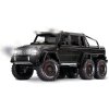 88296 4 TRX 6 Mercedes 6x6 BLACK 3qtr front left