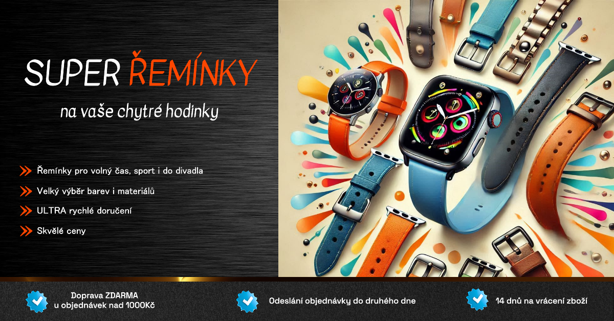 Řemínky na chytré hodinky všech značek