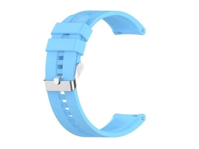 Silikonový řemínek 20mm - Světle modrý