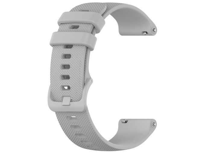 Šedý sportovní silikonový řemínek 18mm