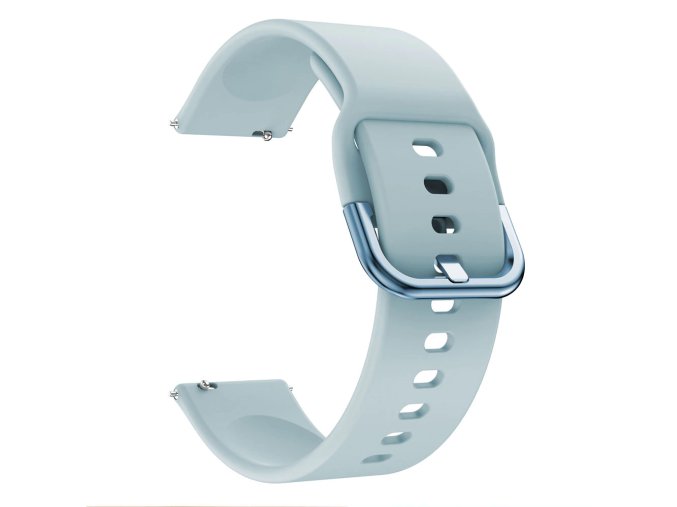 Světle modrý silikonový řemínek 20mm