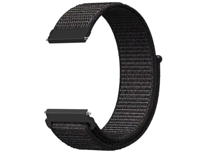 Černý nylonový řemínek 22mm