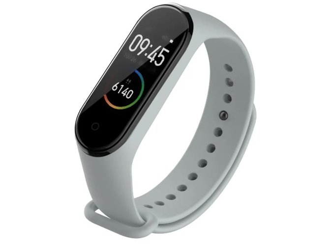 Světle šedý řemínek pro Xiaomi Mi Band 3 a Xiaomi Mi Band 4