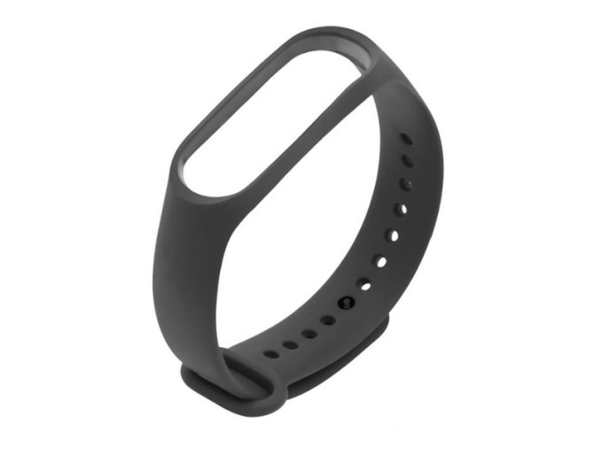 Tmavě šedý řemínek pro Xiaomi Mi Band 3 a Xiaomi Mi Band 4