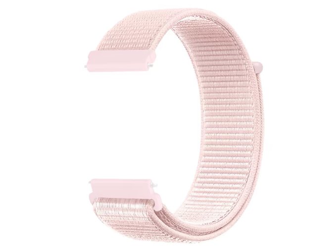 Světle růžový nylonový řemínek 22mm