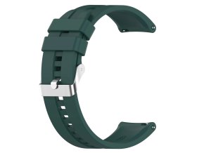 Silikonový řemínek 20mm - Tmavě zelený