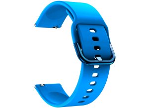 Modrý silikonový řemínek 20mm