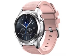 Silikonový řemínek světle růžový 22mm