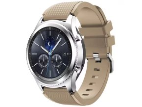 Silikonový řemínek světle hnědý 22mm