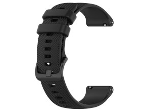 Černý sportovní silikonový řemínek 18mm