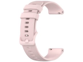 Světle růžový sportovní silikonový řemínek 18mm