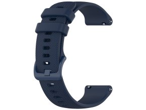 Tmavě modrý sportovní silikonový řemínek 18mm
