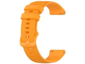 Žlutý sportovní silikonový řemínek 18mm