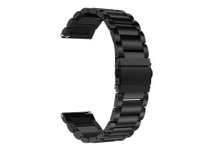 Černý kovový řemínek 22mm