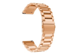 Růžové zlato kovový řemínek 22mm