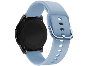 Světle modrý silikonový řemínek 20mm