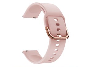 Růžový silikonový řemínek 20mm