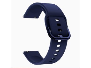 Tmavě modrý silikonový řemínek 20mm