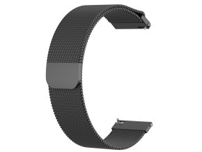 Černý Milánský řemínek 20mm