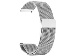 Stříbrný Milánský řemínek magnetický 22mm