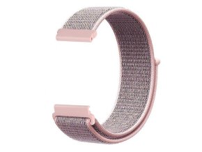 Růžový nylonový řemínek 20mm