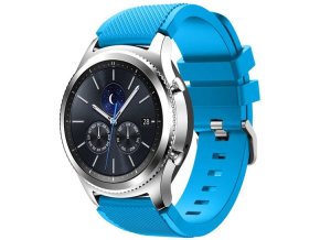 Silikonový řemínek modrý 22mm