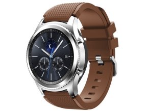 Silikonový řemínek hnědý 22mm