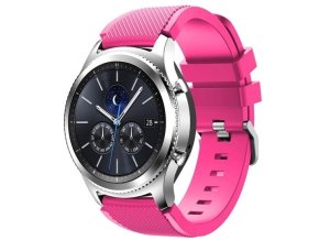 Silikonový řemínek růžový 22mm