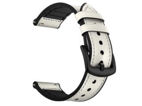 Kožený řemínek bílý 20mm