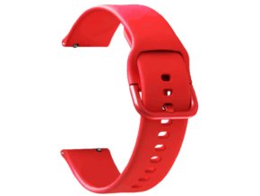 Červený silikonový řemínek 20mm