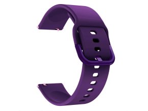 Fialový silikonový řemínek 20mm