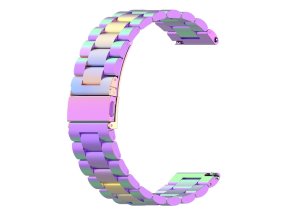 Duhový kovový řemínek 22mm