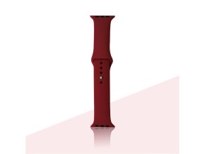 Silikonový řemínek pro Apple Watch Tmavě červený