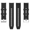Černý silikonový řemínek 22mm