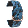 Silikonový řemínek 20mm vzor Blue Camouflage