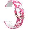 Silikonový řemínek 20mm vzor Pink Camouflage