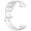 Bílý sportovní silikonový řemínek 18mm