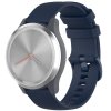 Tmavě modrý sportovní silikonový řemínek 18mm