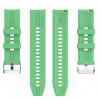 Zelený silikonový řemínek 22mm