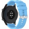 Světle modrý silikonový řemínek 22mm