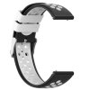 Černo bílý děrovaný řemínek 22mm