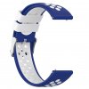 Modro bílý děrovaný řemínek 22mm