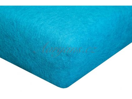 Dětské prostěradlo froté 60x120 cm tyrkysové