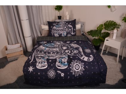 Povlečení 3D Malovaný slon 140x200/70x90