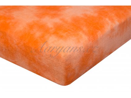 Aaryans Batikované prostěradlo froté oranžové