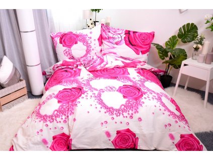 Aaryans bavlněné povlečení Valentine růžové 140x200/70x90cm